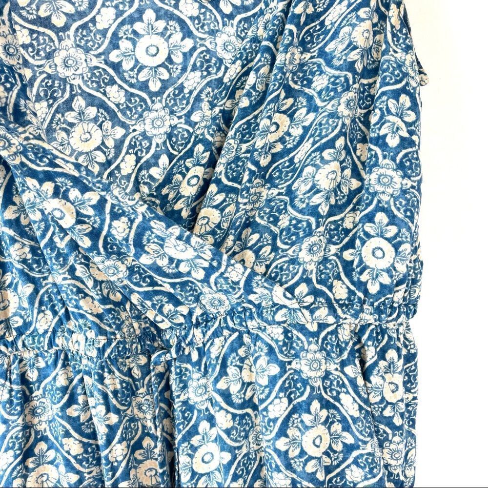Fat Face Astra Blue Floral Print Sleeveless Jumpsuit Playsuit - Picture 5 of 15